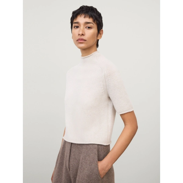 Lisa Yang Fride Sweater in Oyster