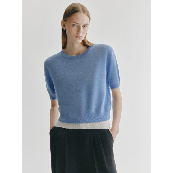 Lisa Yang Genevra T-Shirt in Cloud Blue