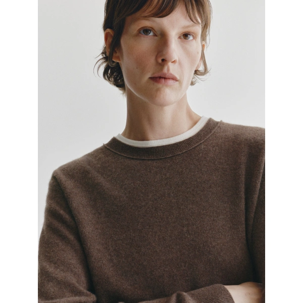 Lisa Yang Greer Sweater in Dark Truffle