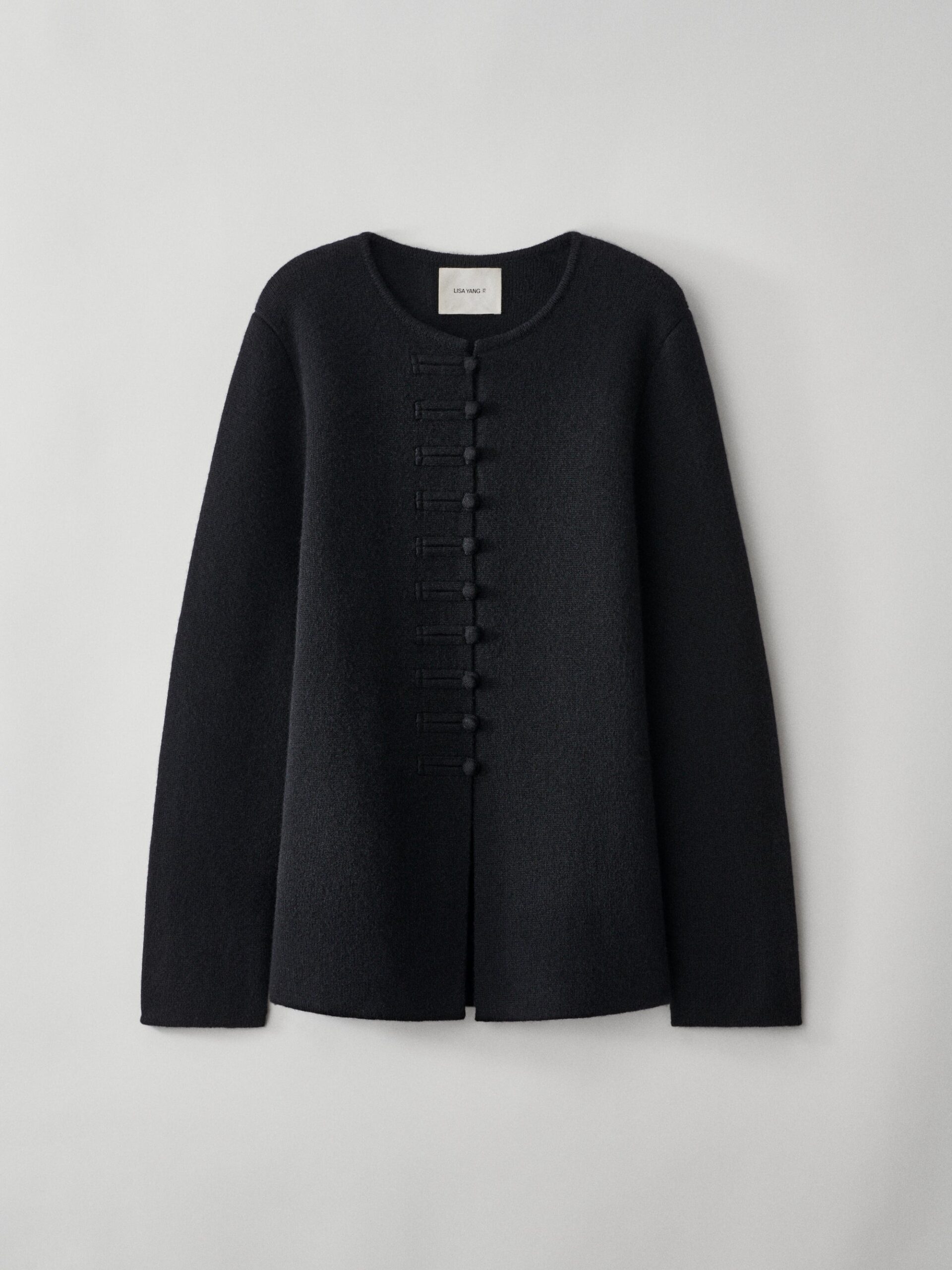 Lisa Yang Han Fu Cardigan Jacket in Black Lisa Yang Han Fu Cardigan Jacket in Black | Cardigans | Coveti
