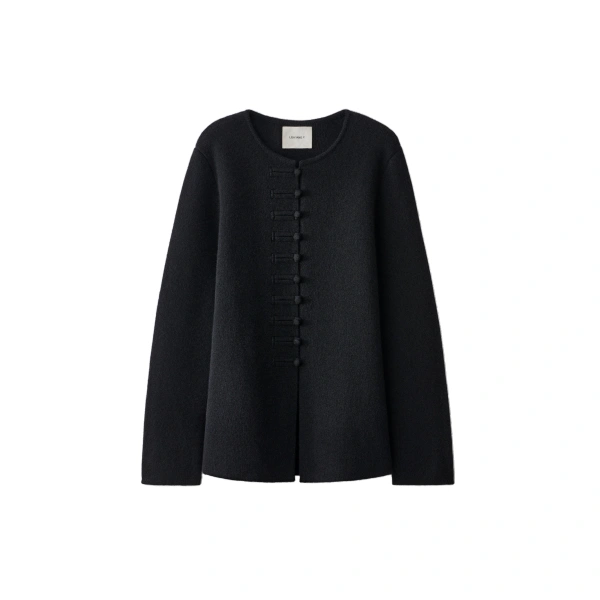 Han Fu Cardigan Jacket in Black