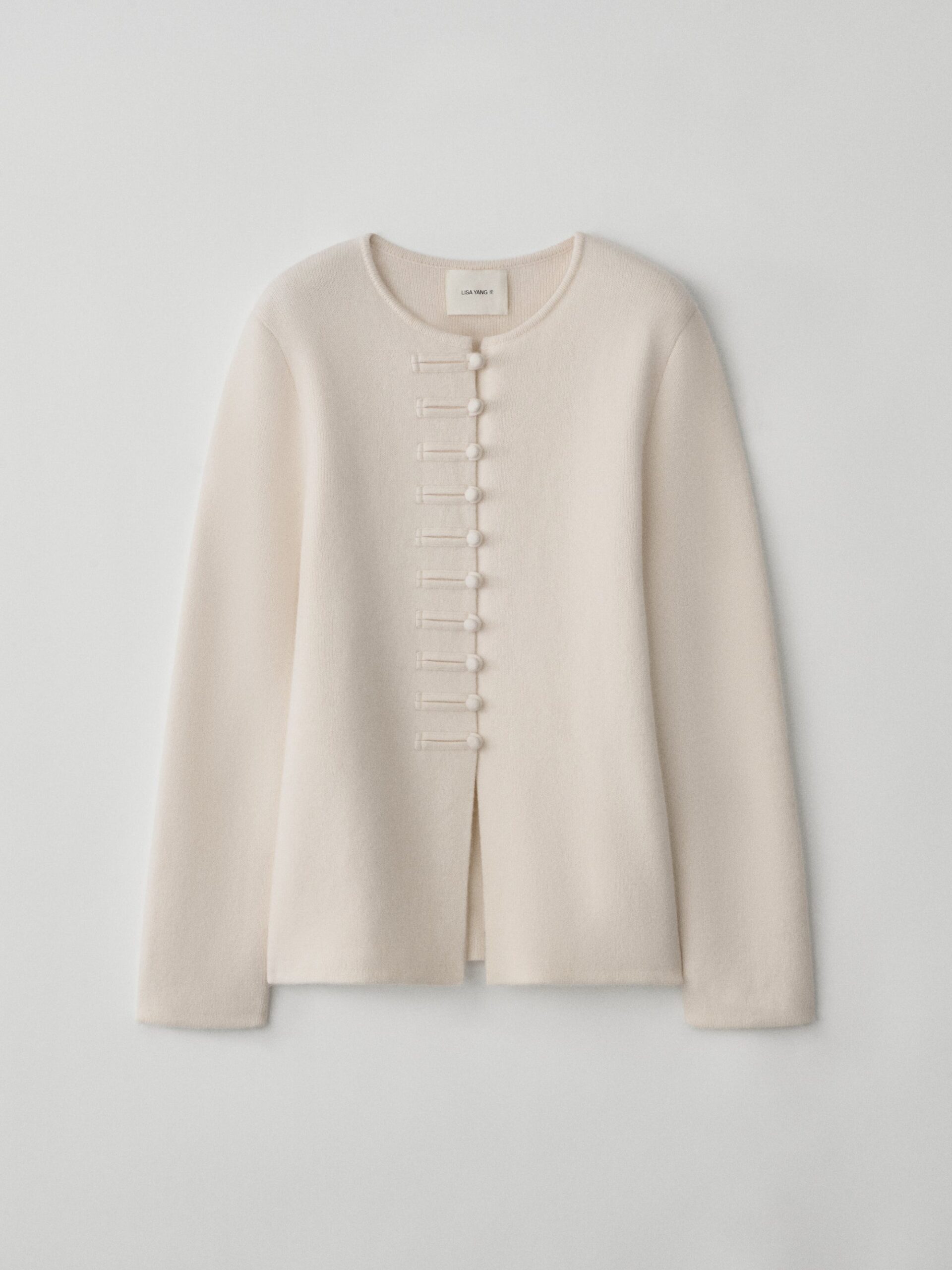 Lisa Yang Han Fu Cardigan Jacket in Cream Lisa Yang Han Fu Cardigan Jacket in Cream | Cardigans | Coveti