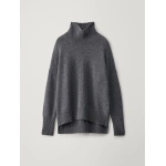 Lisa Yang Heidi Sweater in Graphite | Cashmere Sweaters | Coveti