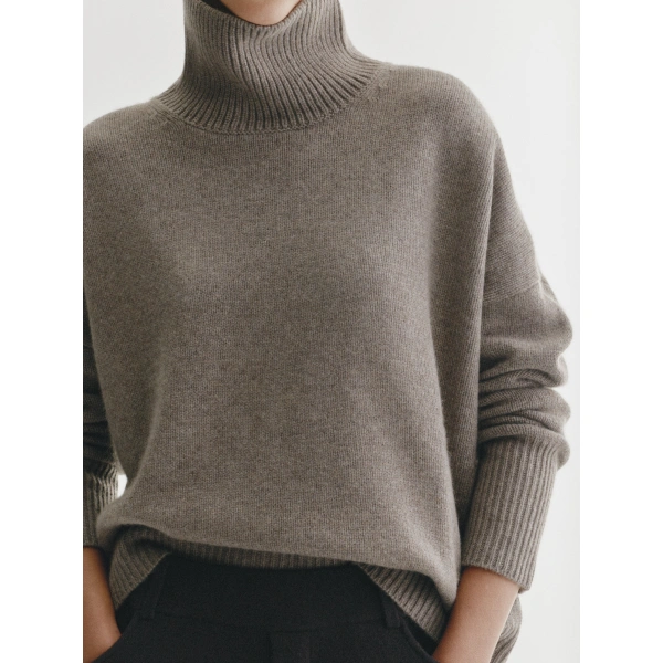 Lisa Yang Heidi Sweater in Truffle