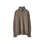 Lisa Yang Heidi Sweater in Truffle | Cashmere Sweaters | Coveti