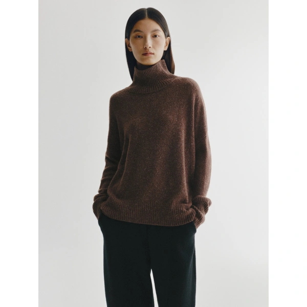Lisa Yang Heidrun Sweater in Dark Cocoa