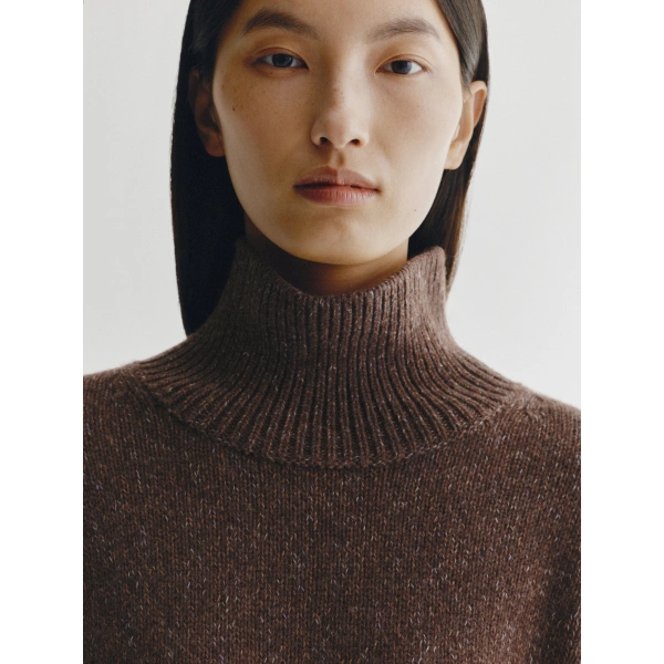 Lisa Yang Heidrun Sweater in Dark Cocoa