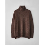 Lisa Yang Heidrun Sweater in Dark Cocoa | Cashmere Sweaters | Coveti