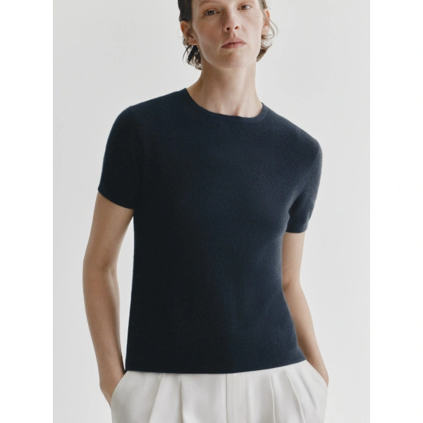 Lisa Yang Ira T-Shirt in Navy