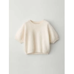 Lisa Yang Juniper Sweater in Cream Brushed | Cashmere Sweaters | Coveti