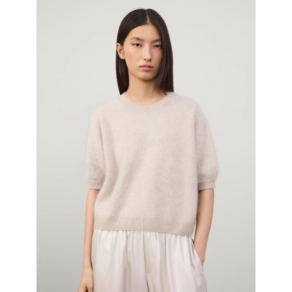 Lisa Yang Juniper Sweater in Sand Brushed