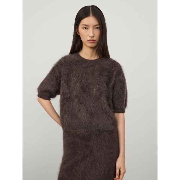 Lisa Yang Juniper Sweater in Wood Brushed