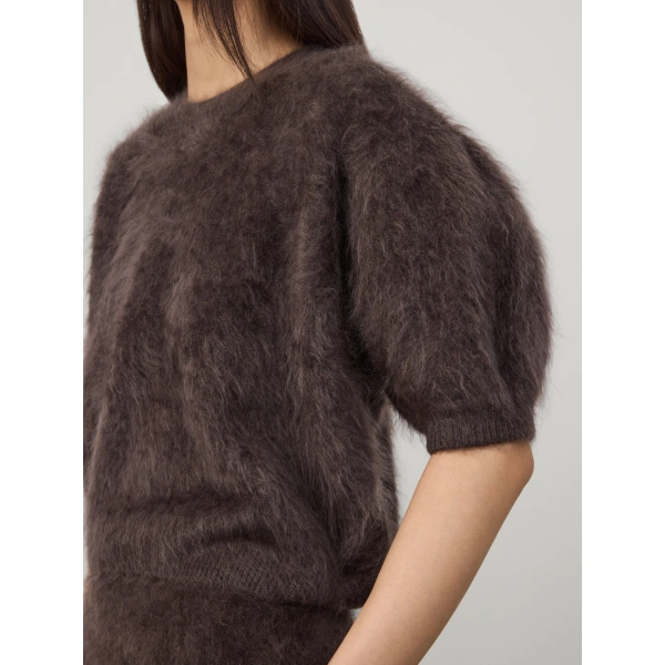 Lisa Yang Juniper Sweater in Wood Brushed