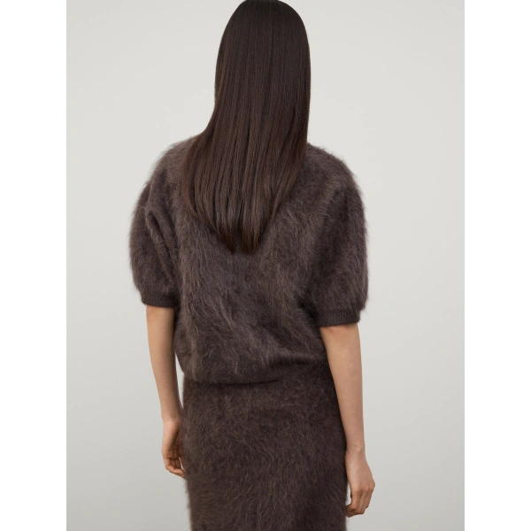 Lisa Yang Juniper Sweater in Wood Brushed