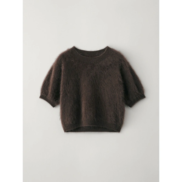Lisa Yang Juniper Sweater in Wood Brushed | Cashmere Sweaters | Coveti