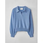 Lisa Yang Katriel Sweater in Cloud Blue | Cashmere Sweaters | Coveti