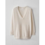 Lisa Yang Kenny Sweater in Cream | Cashmere Sweaters | Coveti