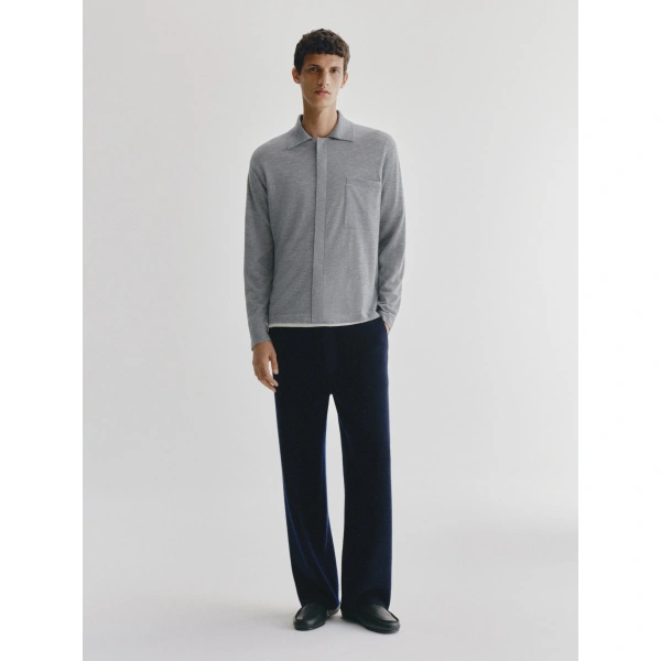 Lisa Yang Kieran Cardigan in Dark Mist