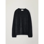Lisa Yang Lachlan Sweater in Black Brushed | Knitwear | Coveti