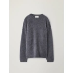 Lisa Yang Lachlan Sweater in Graphite Brushed | Knitwear | Coveti