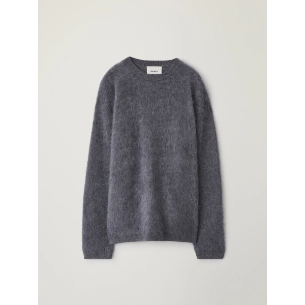 Lisa Yang Lachlan Sweater in Graphite Brushed | Knitwear | Coveti