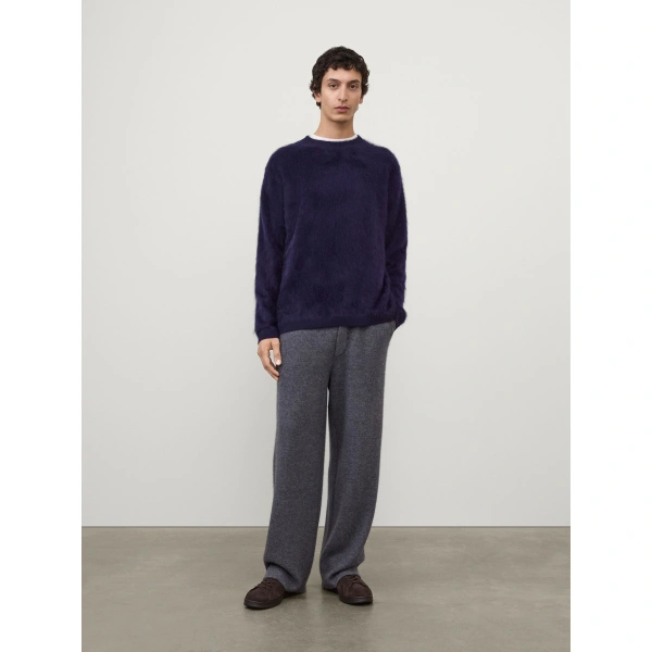 Lisa Yang Lachlan Sweater in Navy Brushed