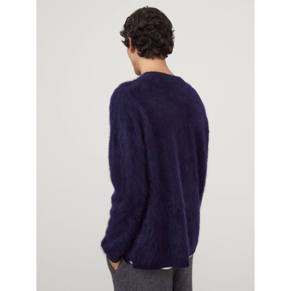 Lisa Yang Lachlan Sweater in Navy Brushed