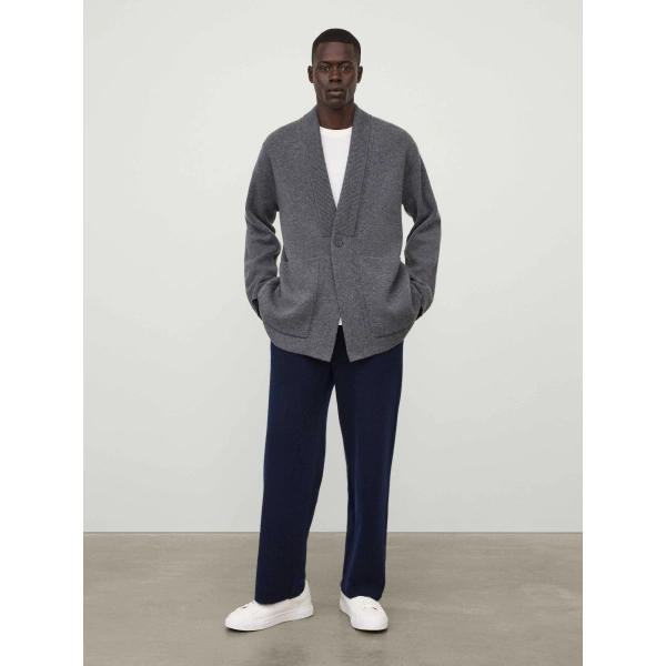 Lisa Yang Lance Cardigan in Graphite