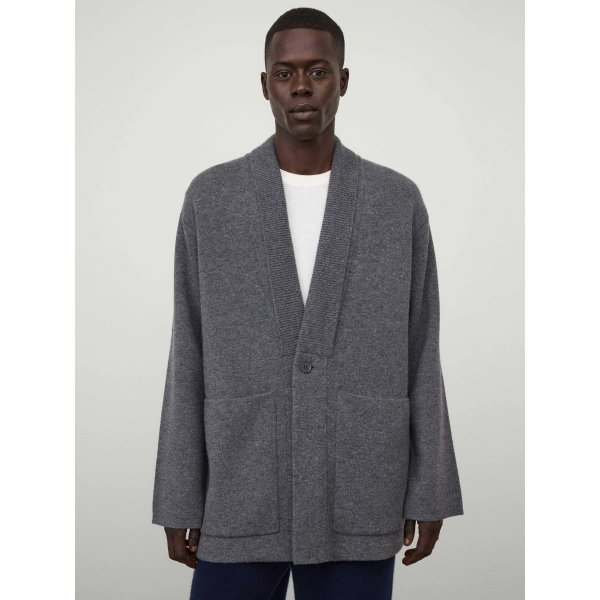 Lisa Yang Lance Cardigan in Graphite