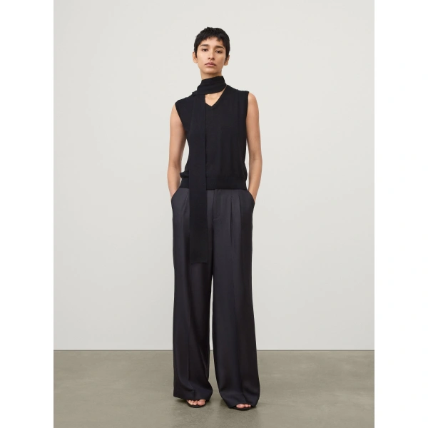 Lisa Yang Lauri Scarf Top in Black