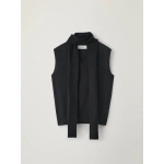 Lisa Yang Lauri Scarf Top in Black | Sleeveless & Tank Tops | Coveti