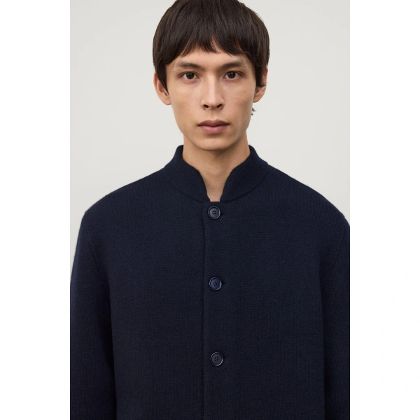 Lisa Yang Leif Cardigan Jacket in Deep Navy