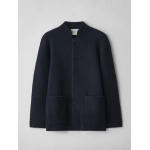 Lisa Yang Leif Cardigan Jacket in Deep Navy | Knitwear | Coveti