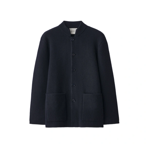 Leif Cardigan Jacket in Deep Navy