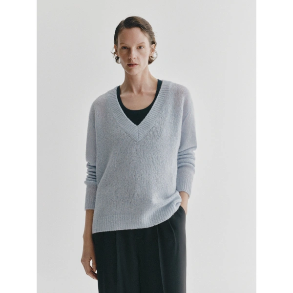 Lisa Yang Leona Sweater in Sea Breeze