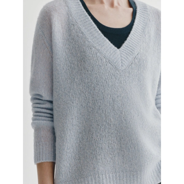 Lisa Yang Leona Sweater in Sea Breeze