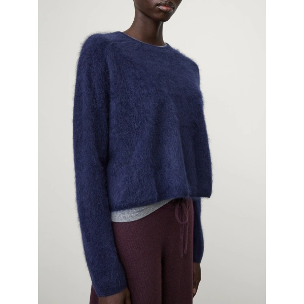 Lisa Yang Lexia Sweater in Navy Brushed