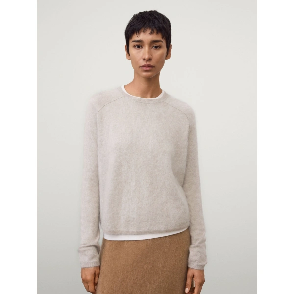 Lisa Yang Lexia Sweater in Sand Brushed