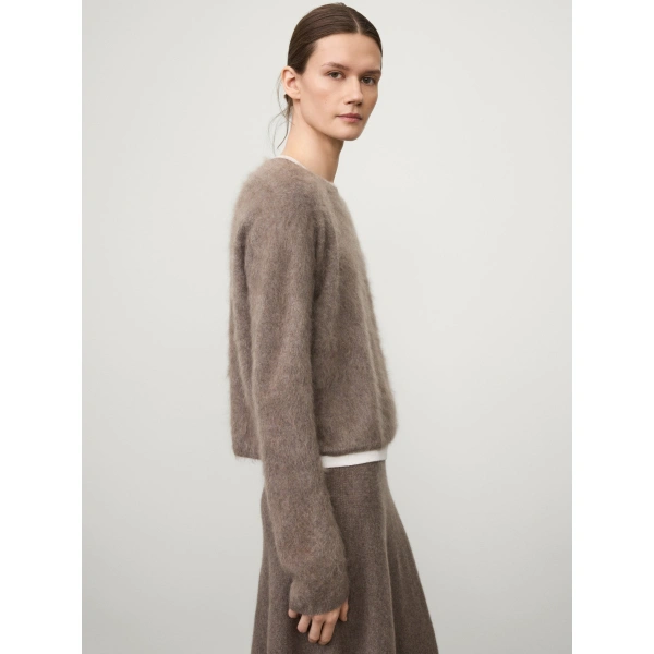 Lisa Yang Lexia Sweater in Truffle Brushed