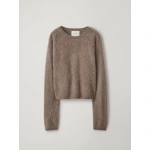 Lisa Yang Lexia Sweater in Truffle Brushed | Cashmere Sweaters | Coveti