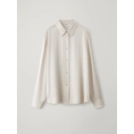 Lisa Yang Long Sleeved Button-Up Shirt in Champagne | Shirts | Coveti