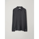 Lisa Yang Long Sleeved Button-Up Shirt in Midnight | Shirts | Coveti