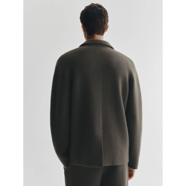 Lisa Yang Louis Cardigan Jacket in Dark Fern