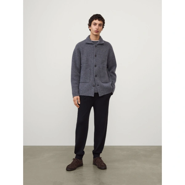 Lisa Yang Louis Cardigan Jacket in Graphite