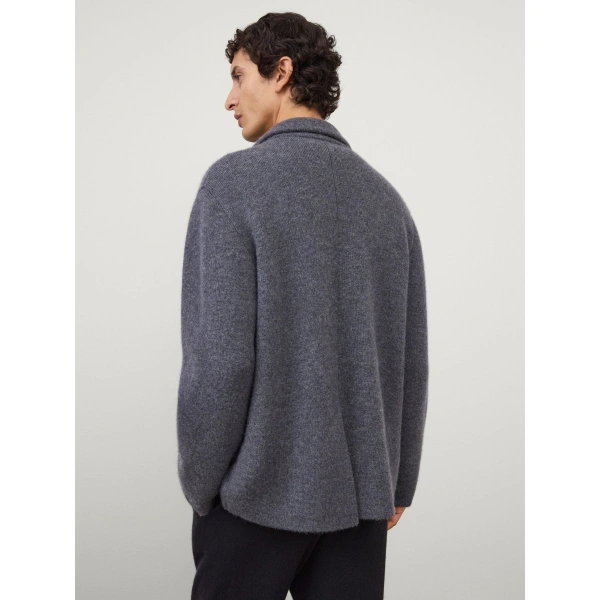 Lisa Yang Louis Cardigan Jacket in Graphite