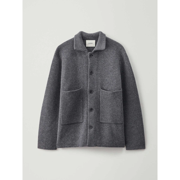 Louis Cardigan Jacket in Graphite