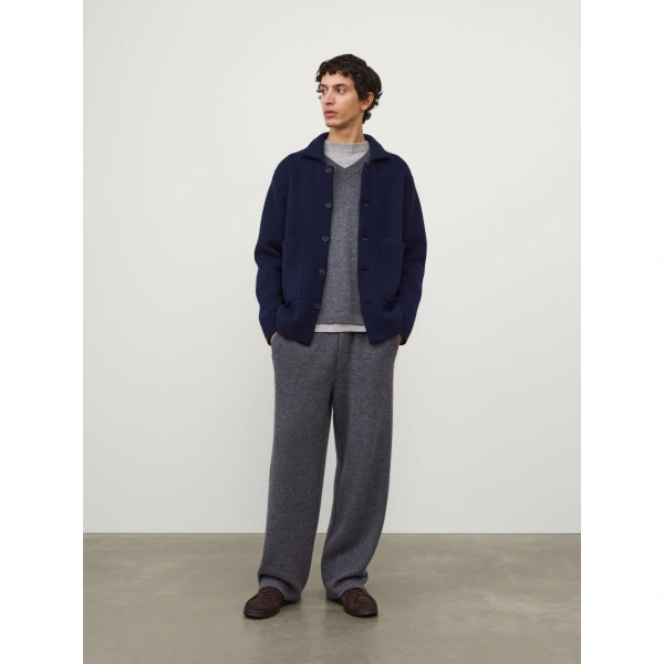 Lisa Yang Louis Cardigan Jacket in Navy