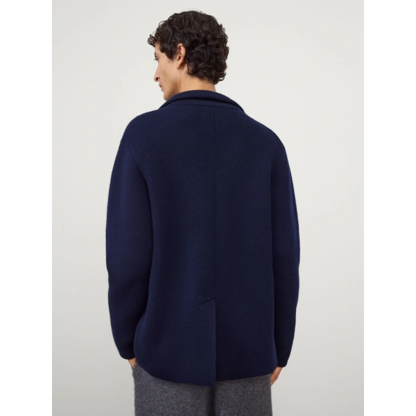 Lisa Yang Louis Cardigan Jacket in Navy
