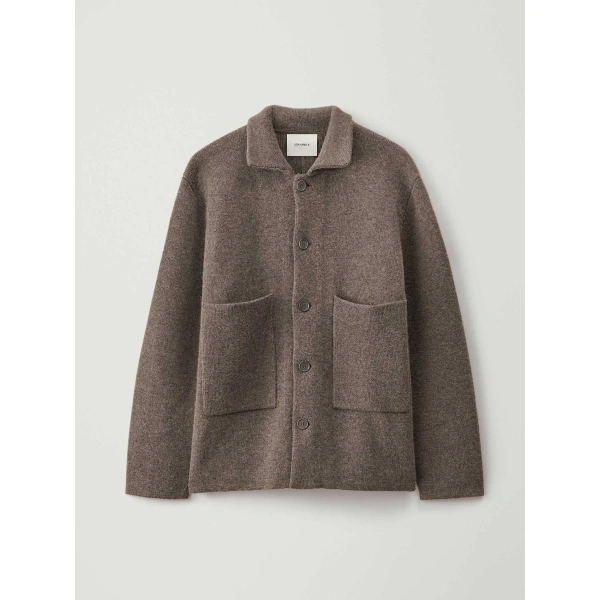 Louis Cardigan Jacket in Truffle