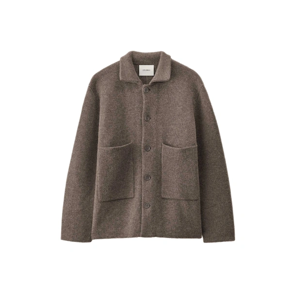 Louis Cardigan Jacket in Truffle